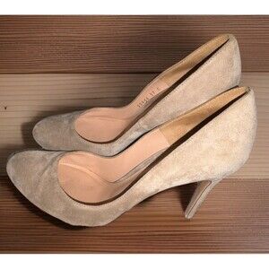 Gorgeous Beige Women's Slip On Gianvito Rossi Suede Pumps Sz 37 7